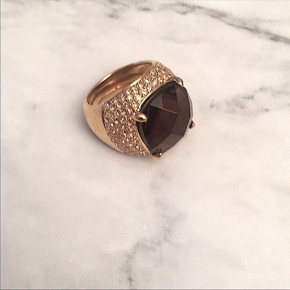 Kenneth Jay Lane Bejeweled Dome Ring - Picture 3 of 7